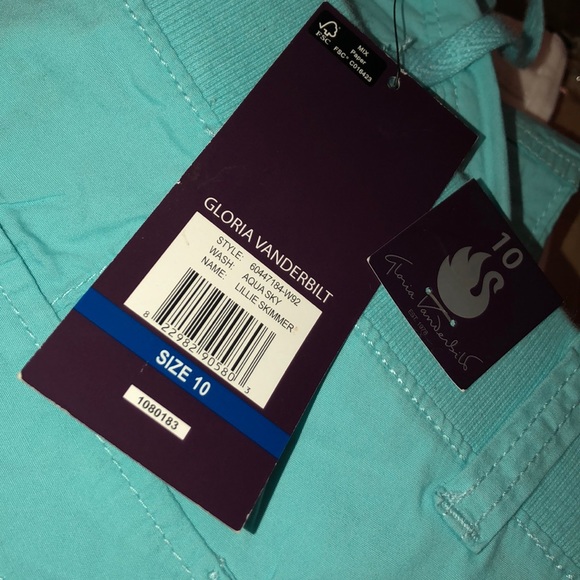 Gloria Vanderbilt Womens Capris Lillie Skimmers - Picture 2 of 6